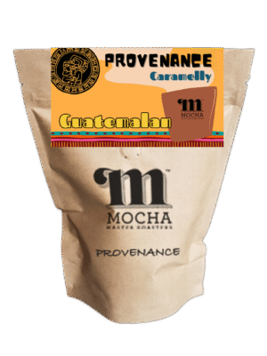 Provenance Guatemalan single origin coffee beans. Flavour is very "Caramelly" amazingly sweet and lively. The beans come in a brown kraft paper pouch bag with resealable zipper.