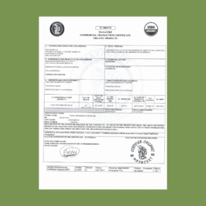 Mayacert Honduras organic coffee certification.